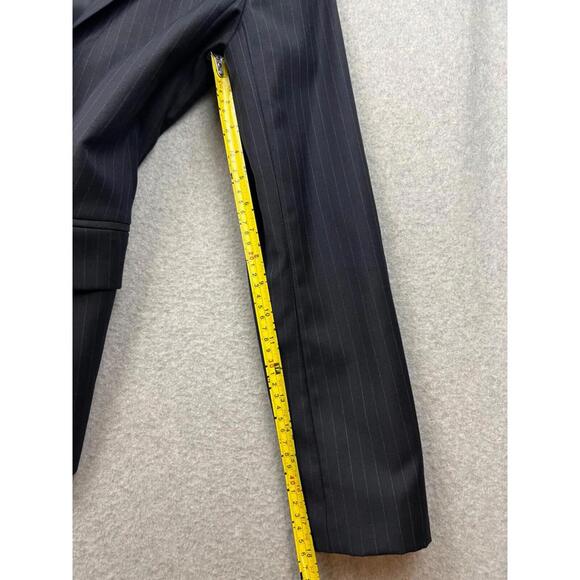 J Crew Womens Wool Blazer Jacket Size 2 Classic Pinstripe Career Modern Office - Picture 13 of 13